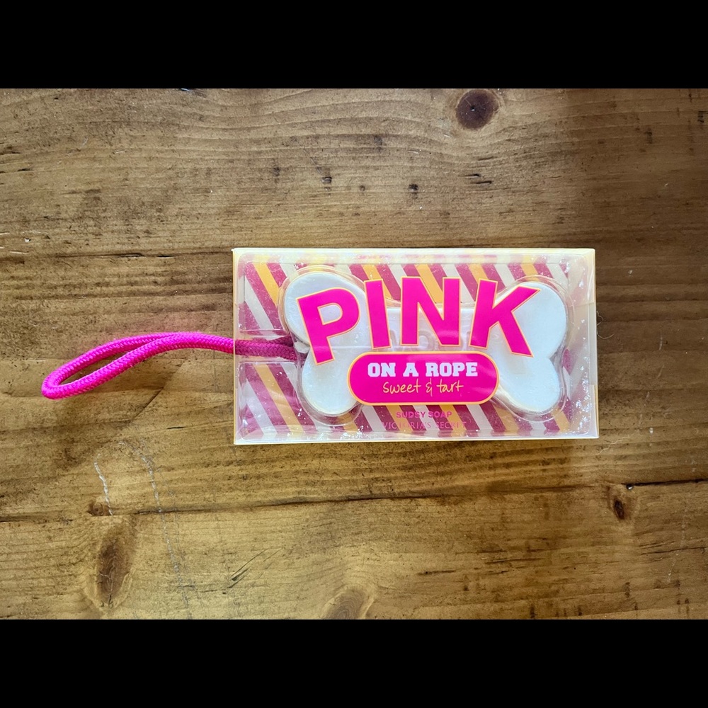 Victoria Secret Pink Bone Shaped Soap on a Rope Vintage Sweet & Tart
